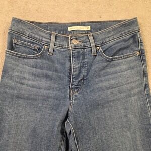 Levis 314 Shaping Straight Jeans Womens 27 Medium Wash Blue Denim 19631-0148